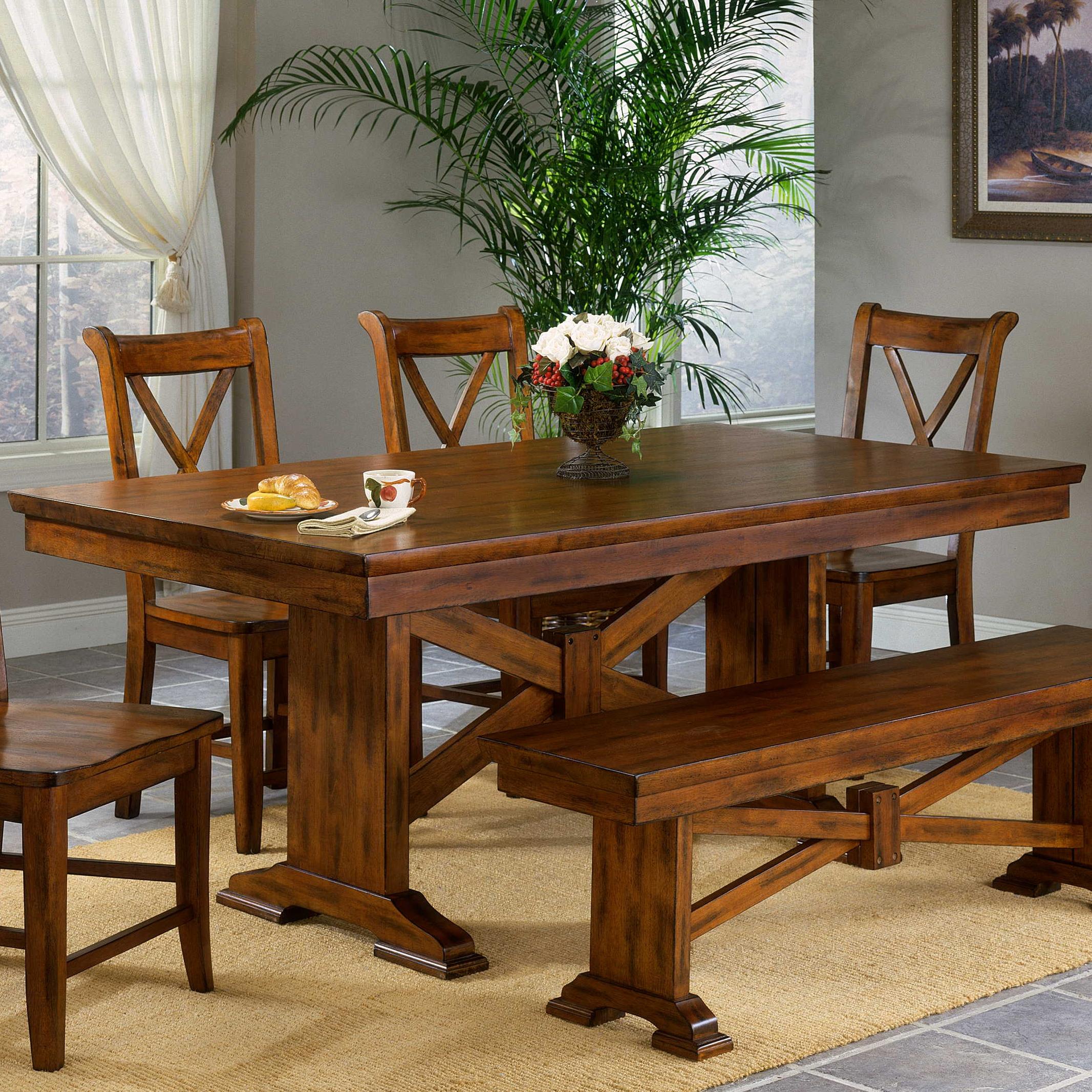 Cornwall CRN4072B+T Rectangular Dining Table Sadler's Home